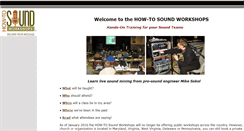 Desktop Screenshot of howtosound.com